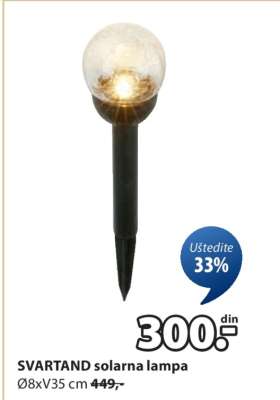 SVARTAND SOLARNA LAMPA