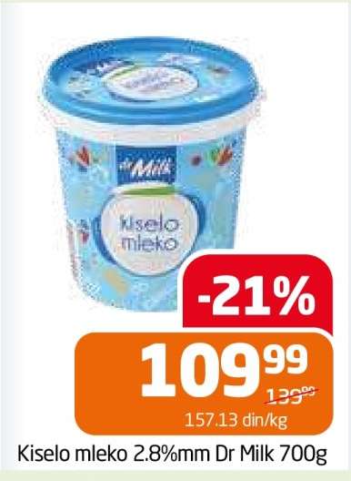Kiselo mleko 2.8%mm Dr Milk 700g