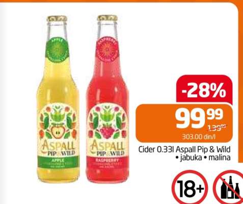 Cider 0.33l Aspall Pip & Wild