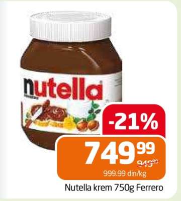 Nutella krém 750g Ferrero