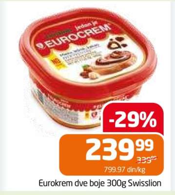 Eurokrem dve boje 300g Swisslion