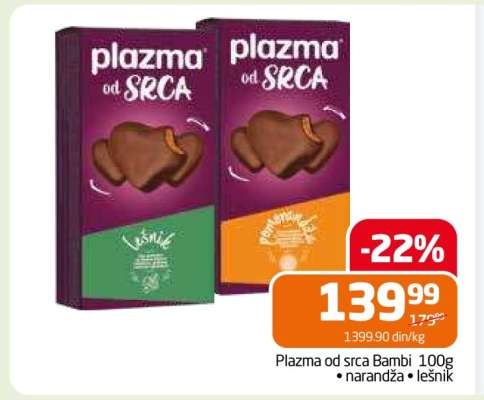Plazma od srca Bambi 100g