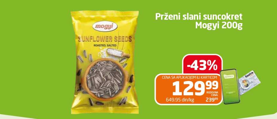 Prženi slani suncokret Mogyi 200g