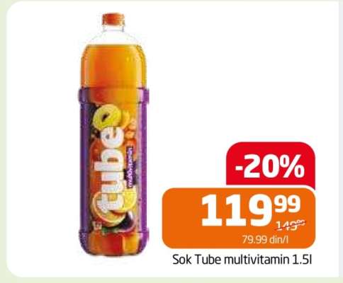 Sok Tube multivitamin 1.5l