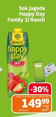 Sok jagoda Happy Day Family 1l Rauch