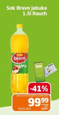 Sok Bravo jabuka 1.5l Rauch