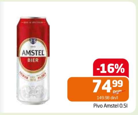 Pivo Amstel 0.5l