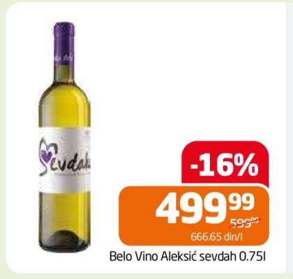 Belo Vino Aleksić sevdah 0.75l