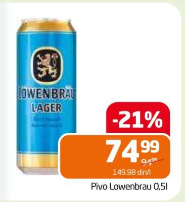 Pivo Lowenbrau 0,5l