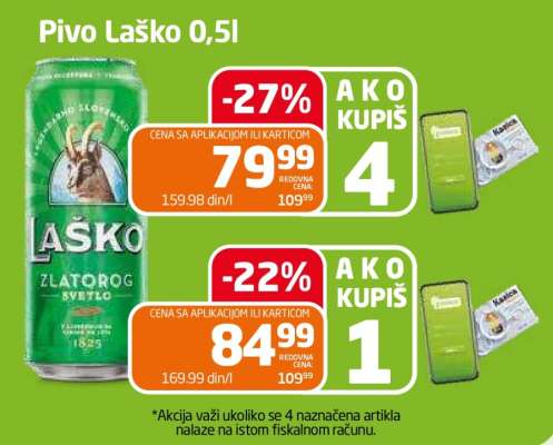 Pivo Laško 0,5l