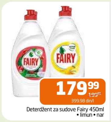 Deterdžent za sudove Fairy, 450ml