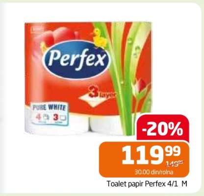 Toalet papir Perfex 4/1 M