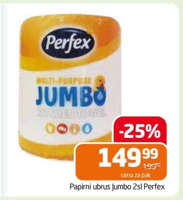 Papirni ubrus Jumbo 2sl Perfex