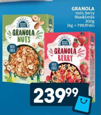 GRANOLA nuts, berry Rise&Smile