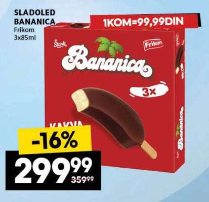 SLADOLED BANANICA
