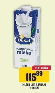 MLEKO UHT 2.8% M.M 1L DUKAT