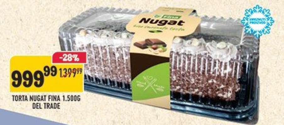 Torta Nugat Fina 1.500g Del Trade