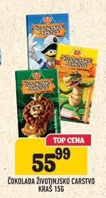 Čokolada Životinjsko carstvo Kraš 15g