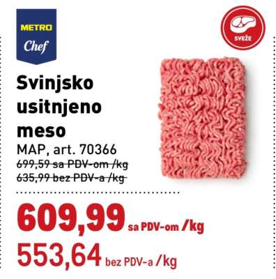 Svinjsko usitnjeno meso