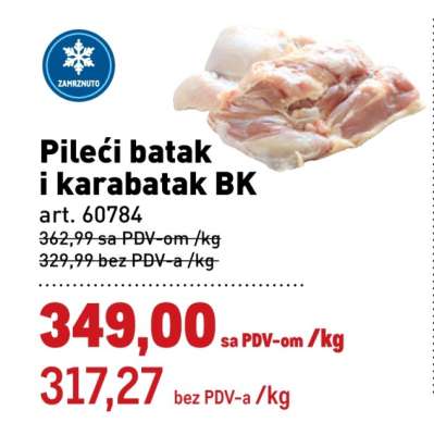 Pileći batak i karabatak BK