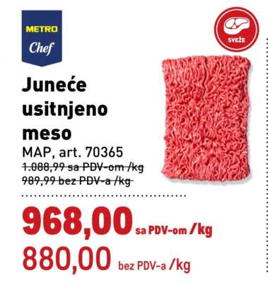 JUNEĆE USITNJENO MESO