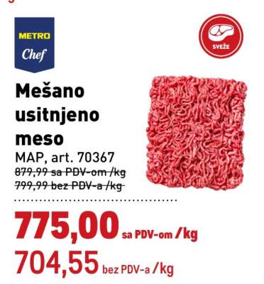 MEŠANO UŠITNJENO Meso