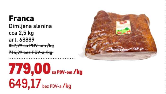 Franca Dimljena slanina