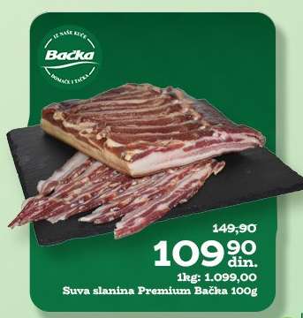 Suva slanina Premium Bačka 100g