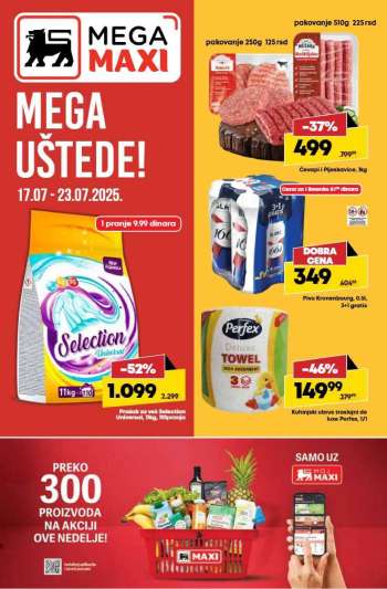 Mega Maxi katalog - 17.07.2025 - 23.07.2025.