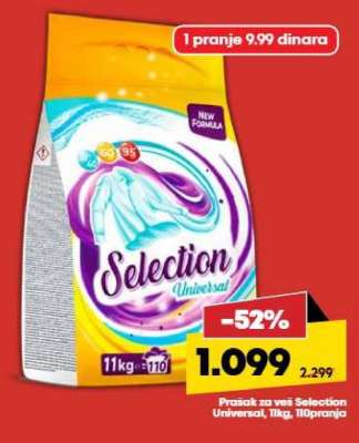 Prašak za veš Selection Universal