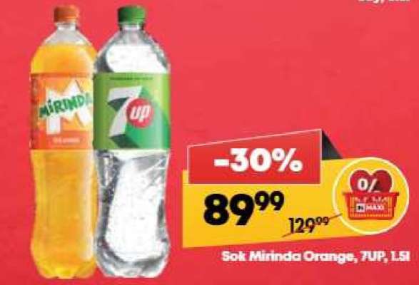 Sok Mirinda Orange, 7UP, 1.5l