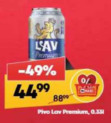 Pivo Lav premium 0,33l