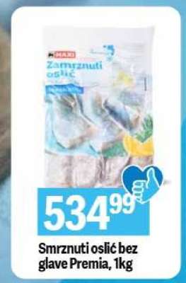 Smrznuti oslić bez glave Premia 1kg