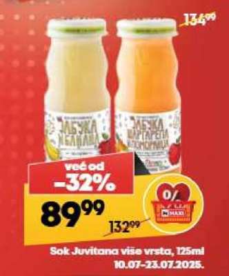 Sok Juvitana više vrsta 125ml