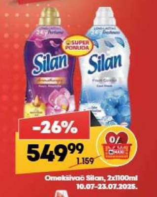 Omekšivač Silan, 2x1100ml