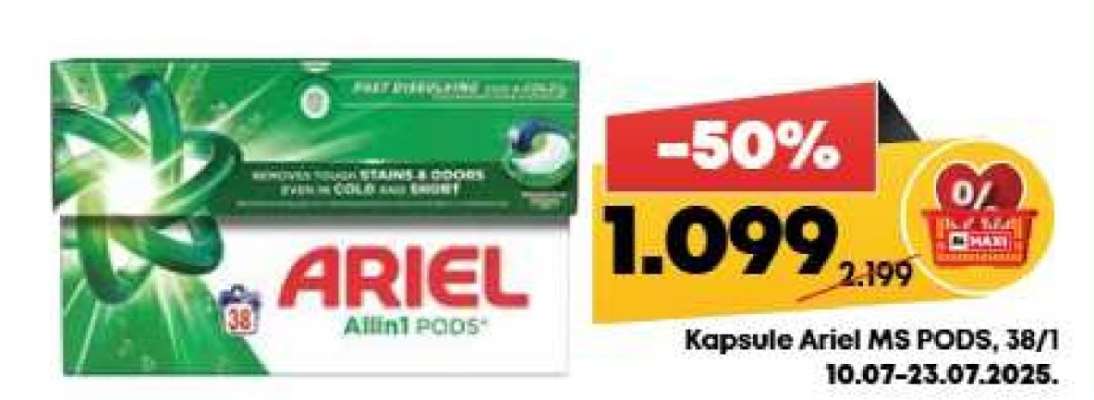 Kapsule Ariel MS PODS, 38/1