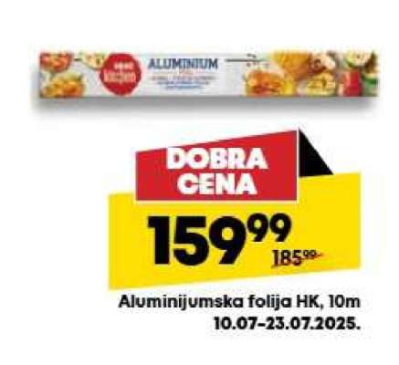 Aluminijumska folija HK, 10m