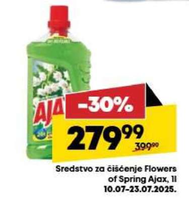 Sredstvo za čišćenje Flowers of Spring Ajax, 1l