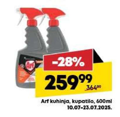 Arf kuhinja, kupatilo, 600ml