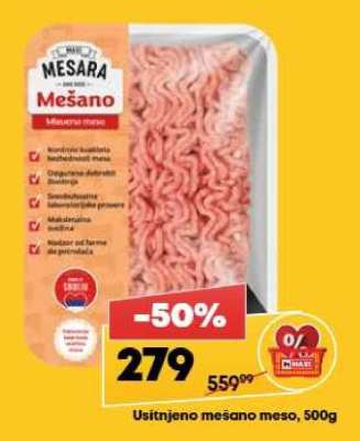 Usitnjeno mešano meso