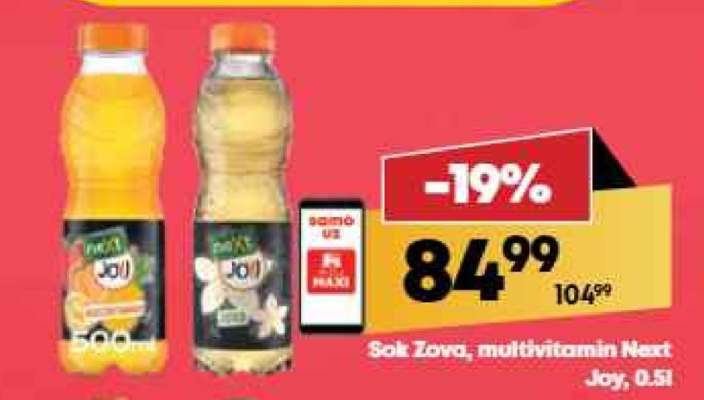 Sok Zova, multivitamin Next Joy, 0.5l