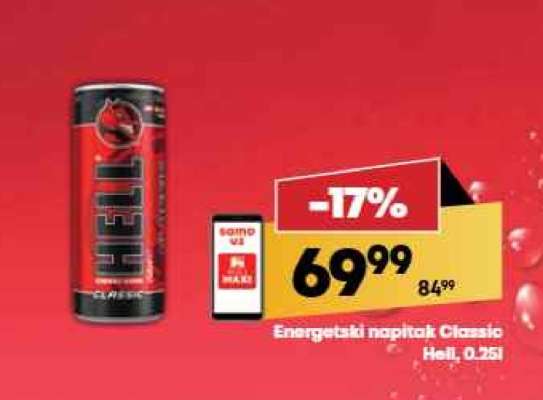 Energetski napitak Classic Hell, 0.25l