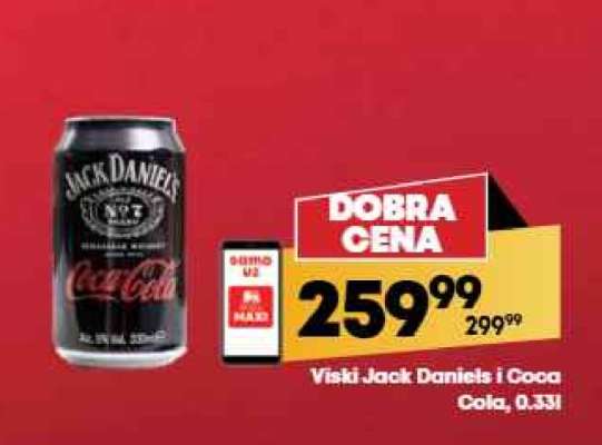 Viski Jack Daniels i Coca Cola, 0.33l