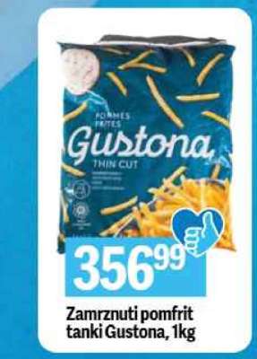 Zamrznuti pomfrit tanki Gustona, 1kg