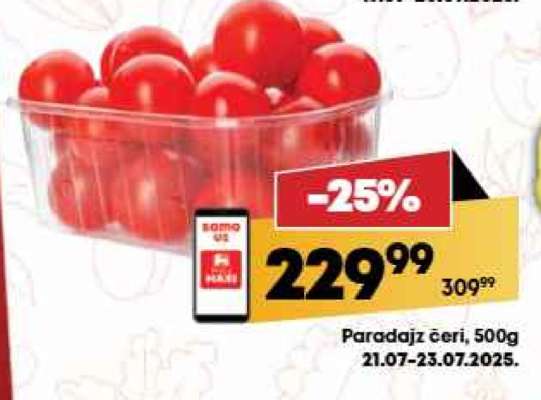 Paradajz čeri 500g