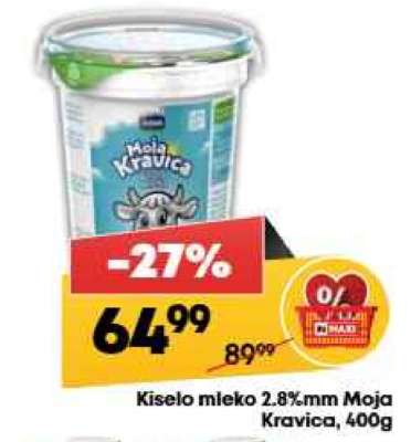 Kiselo mleko 2.8 % mm Moja kravica 400g