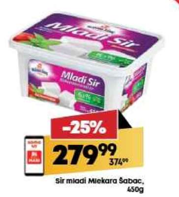 Sir mladi Mlekara Šabac 450g