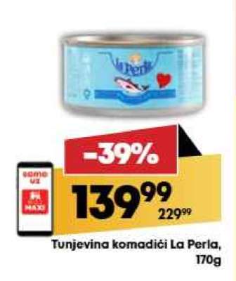 Tunjevina komadići La Perla 170g