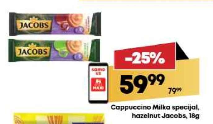 Cappuccino Milka Specijal hazelnut Jacobs 18g