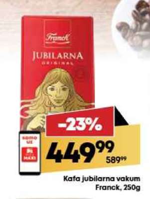 Kafa jubilarna vakum Franck, 250g
